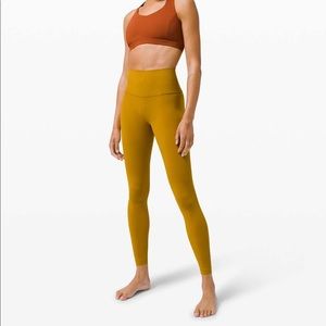 Align 25” Leggings in Gold Spice. Size 2.